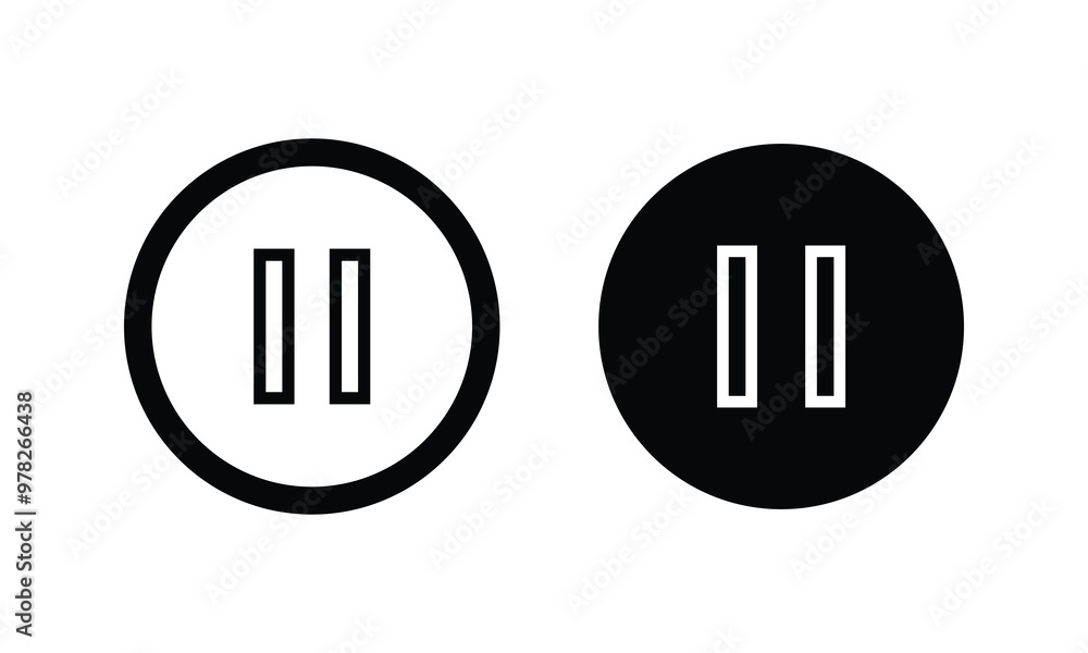 Ui ux element pause button. Ui ux element pause button.