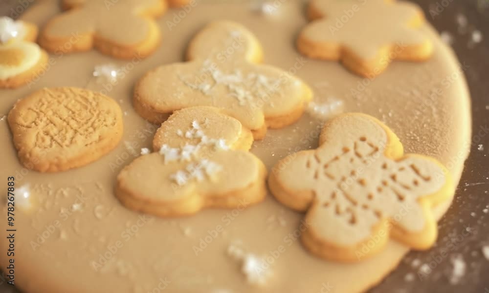 Christmas Cookies Unglazed Macro Shot Christmas Cookies Unglazed Macro Shot