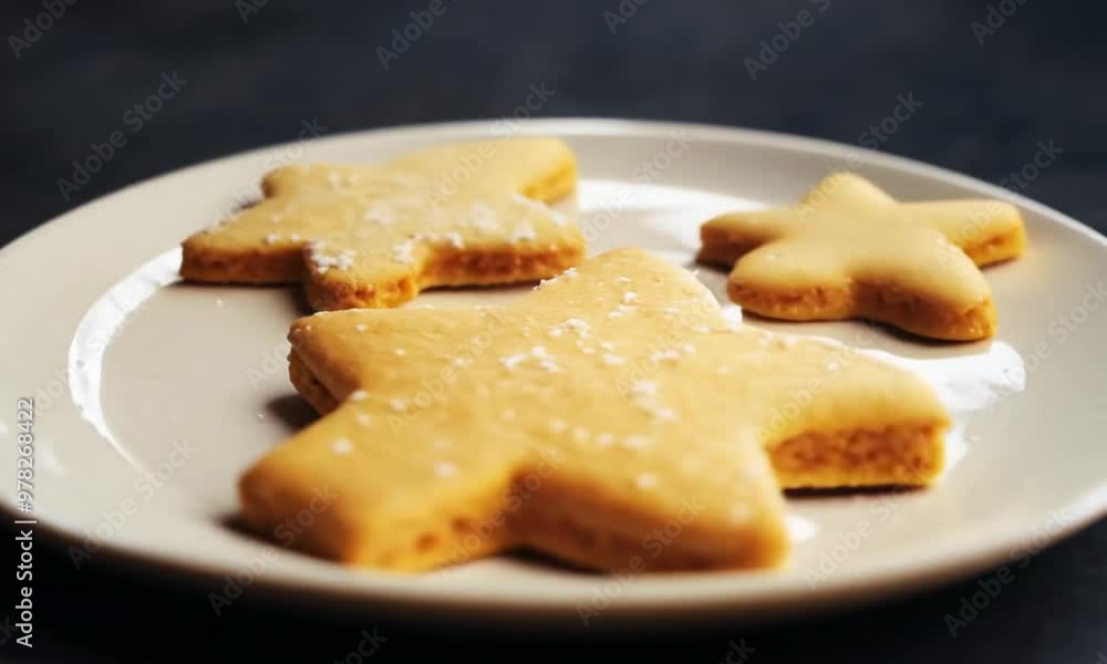 High-Resolution Christmas Cookies Unglazed Plate High-Resolution Christmas Cookies Unglazed Plate
