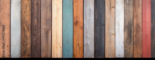 Reclaimed barn wood with varied textures and tones, rustic and unique