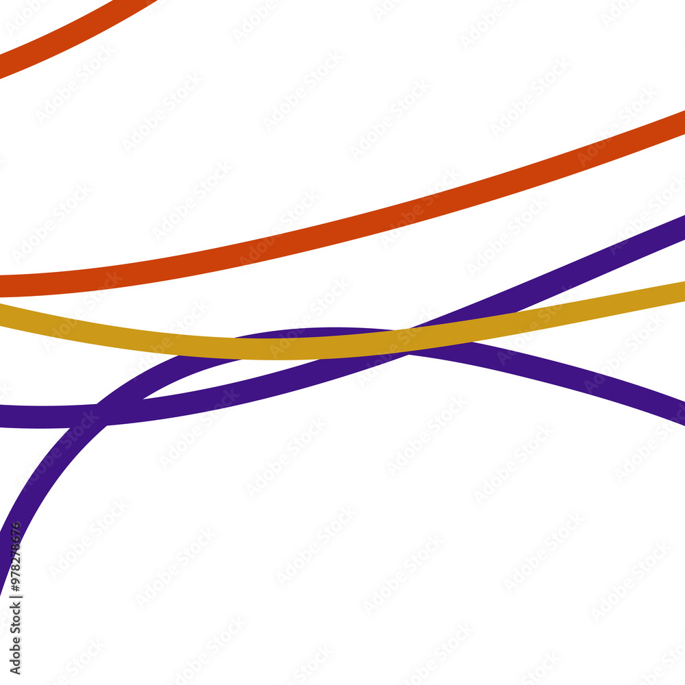Purple orange yellow curve lines decor Purple orange yellow curve lines decor