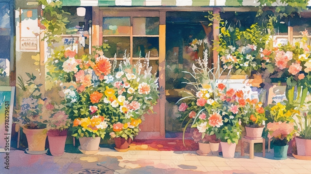 Fototapeta premium 都市の花屋の魅力11