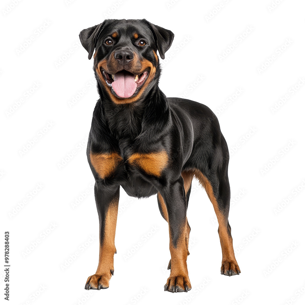 Rottweiler Dog Portrait with Black Background Rottweiler Dog Portrait with Black Background