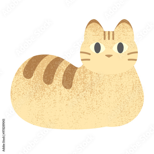 北欧風イラスト・猫の置物