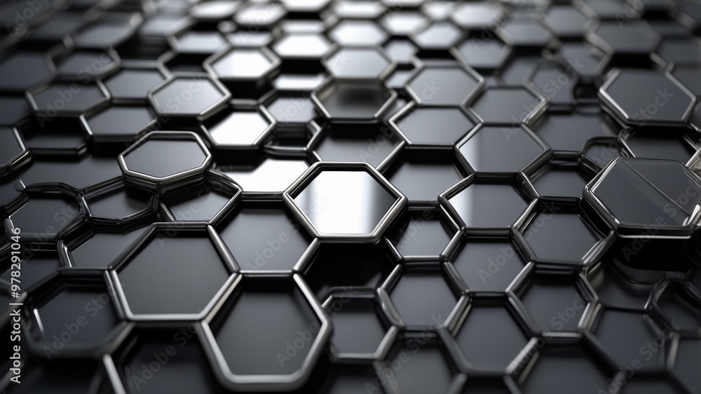 Hexagonal Grid abstract background. Hexagonal Grid abstract background.