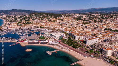 Aerial images and videos of Cannes, French Riviera, beaches and sea