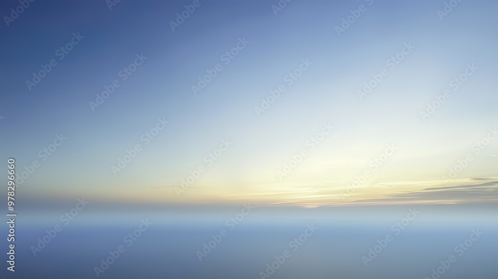 Abstract Blue Blurred Background with Light Sky Blue Color Gradient, Soft Clouds, and Calm Sea Water Texture. Bright Summer Day, Clear Sky, and Minimalistic Vector Illustration in a Realistic Photo
Abstract Blue Blurred Background with Light Sky Blue Color Gradient, Soft Clouds, and Calm Sea Water Texture. Bright Summer Day, Clear Sky, and Minimalistic Vector Illustration in a Realistic Photo