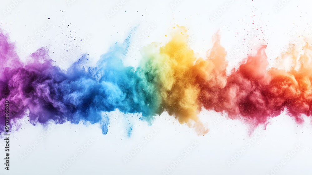 Vibrant color explosion showcasing a beautiful blend of hues, creating a stunning visual spectacle of swirling pigments and textures. Vibrant color explosion showcasing a beautiful blend of hues, creating a stunning visual spectacle of swirling pigments and textures.