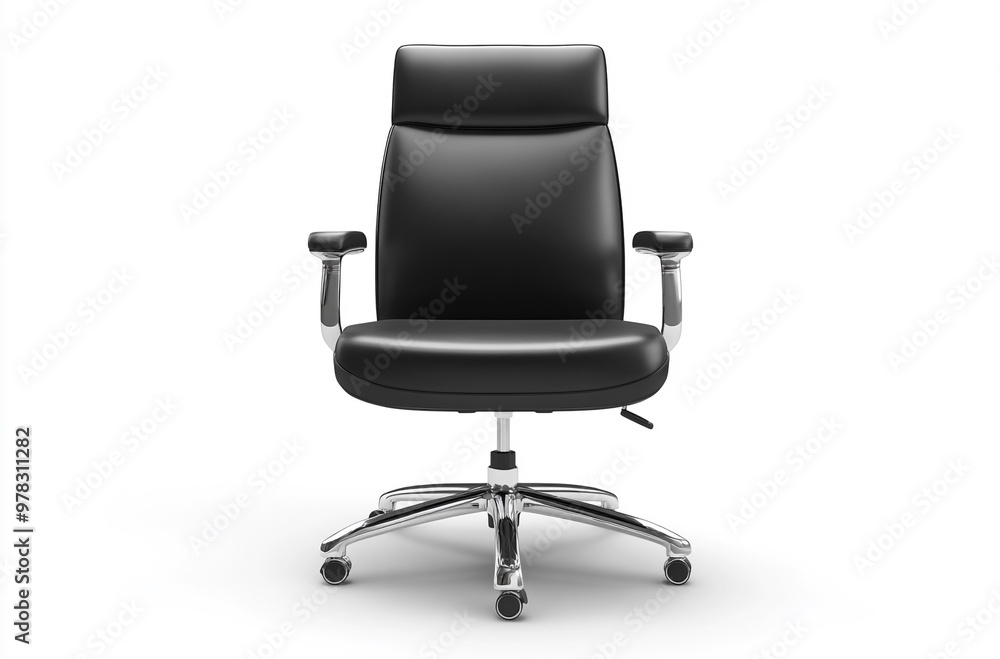 an office chair with leather seat and back an office chair with leather seat and back