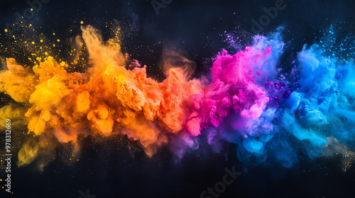 colorful watercolor background photo