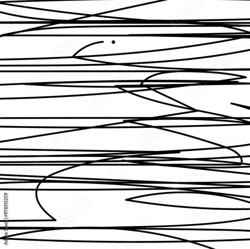 A simple striped texture with one dot above the protruding end of the line.
