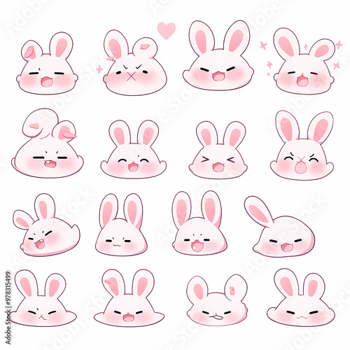 pattern with rabbits