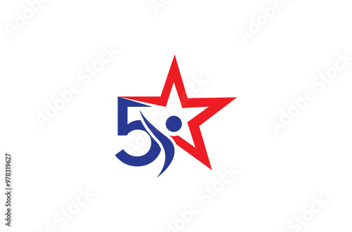 Free Download 5 star logo design,  five stars 5 star logo vector design illustration, Premium quality. 5 star rating. Vector symbol. - GFXLoad