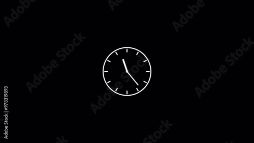Wallpaper Mural Analog clock animation background video,4k animated analog clock background video with alpha channels
 Torontodigital.ca
