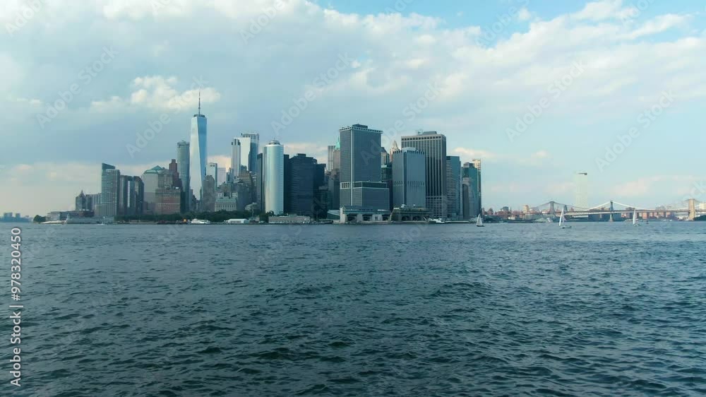 Skyline of lower Manhattan in New York seen from Governor’s Island Skyline of lower Manhattan in New York seen from Governor’s Island