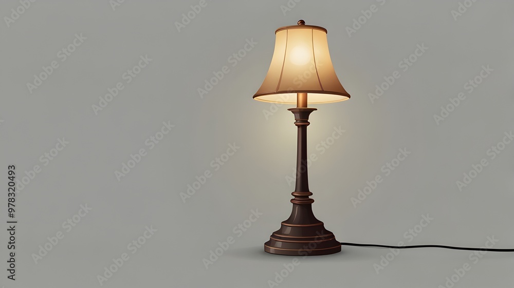 lamp on the table lamp on the table