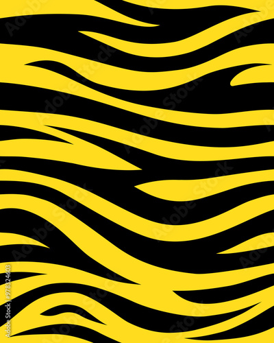 stripe animals jungle tiger, zebra fur texture pattern seamless repeating yellow orange black print