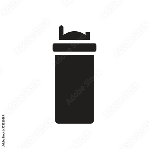 Wallpaper Mural Sport bottle icon logo silhouette design template isolated illustration Torontodigital.ca