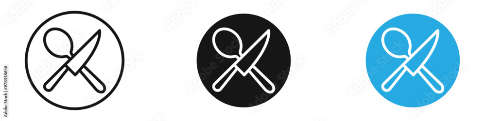 Canteen icon vector