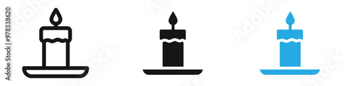Candle icon vector