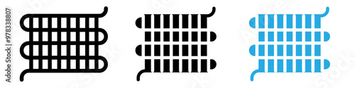 Condenser coil icon vector