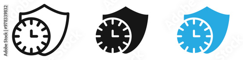 Long term protection icon vector