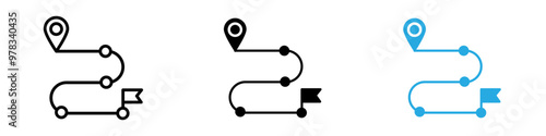 Roadmap icon vector