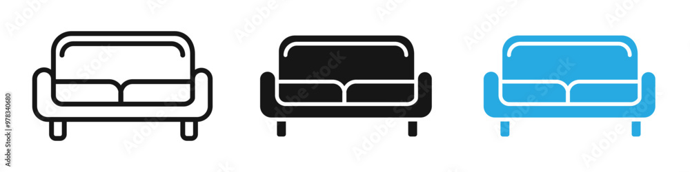 Sofa icon vector