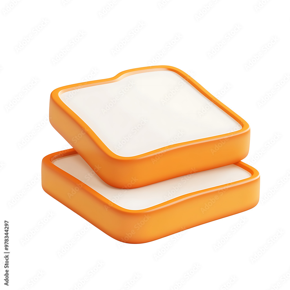 bread 3d render icons isolated on white and transparent background. bread 3d render icons isolated on white and transparent background.