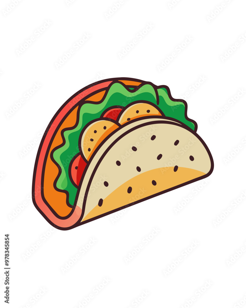 Taco vector illustration Taco vector illustration