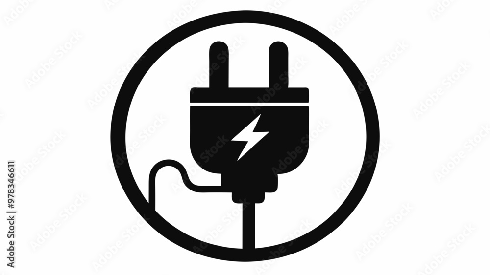 Electric plug icon, Electric plug silhouette. Vector Illustration
Electric plug icon, Electric plug silhouette. Vector Illustration