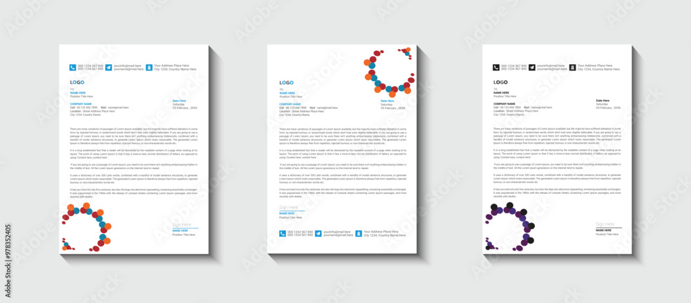 creative Letterhead design for business creative Letterhead design for business
