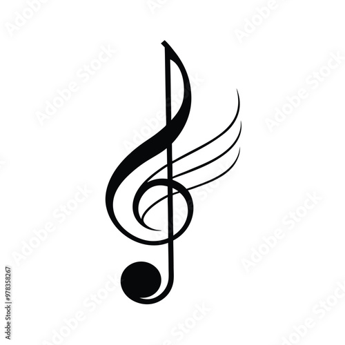 This music notes wave melody vector illustration beautifully captures the dynamic flow of music, ideal for concert posters, digital art, music-themed designs, and creative projects.