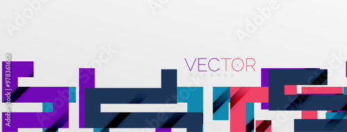 Color bend lines with shadow texture effect. Vector Illustration For Wallpaper, Banner, Background, Card, Book Illustration, landing page
