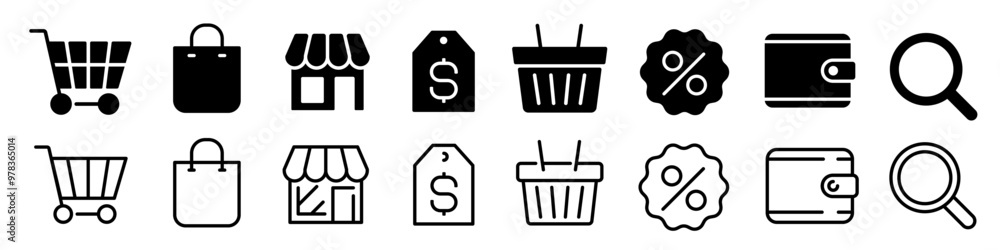 Shop icon set. Shopping icon Shop icon set. Shopping icon