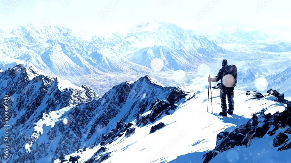 snowy mountains of Arequipa Peru. seamless looping time-lapse virtual 4k video animation background snowy mountains of Arequipa Peru. seamless looping time-lapse virtual 4k video animation background