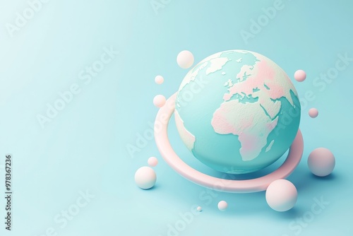 3D render of a stylized pla...