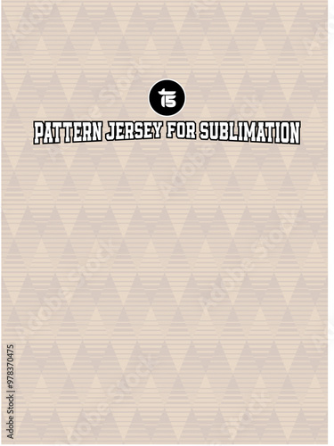 Jersey design pattern for printing and sublimation