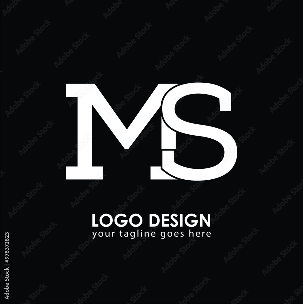 MS MS Logo Design, Creative Minimal Letter MS MS Monogram MS MS Logo Design, Creative Minimal Letter MS MS Monogram