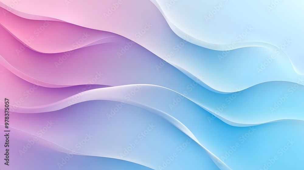 Obraz premium Minimalist abstract background with cool colors and gradient waves, ultra-modern, sharp images, high quality