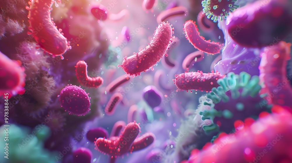 Cells Showing Signs of Illness - 3D Medical Illustration Cells Showing Signs of Illness - 3D Medical Illustration