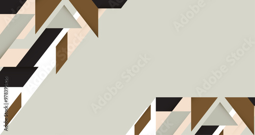 abstract geometric shapes in a harmonious blend of colors, creating a visually striking composition