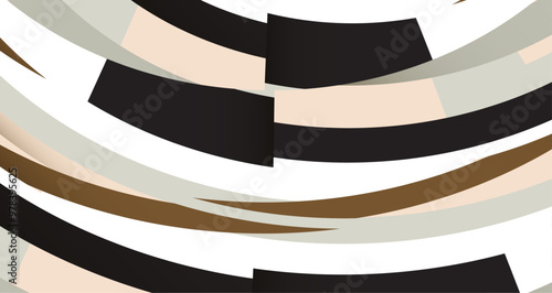 abstract geometric shapes in a harmonious blend of colors, creating a visually striking composition