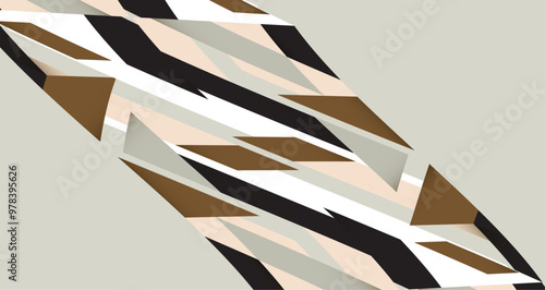 abstract geometric shapes in a harmonious blend of colors, creating a visually striking composition