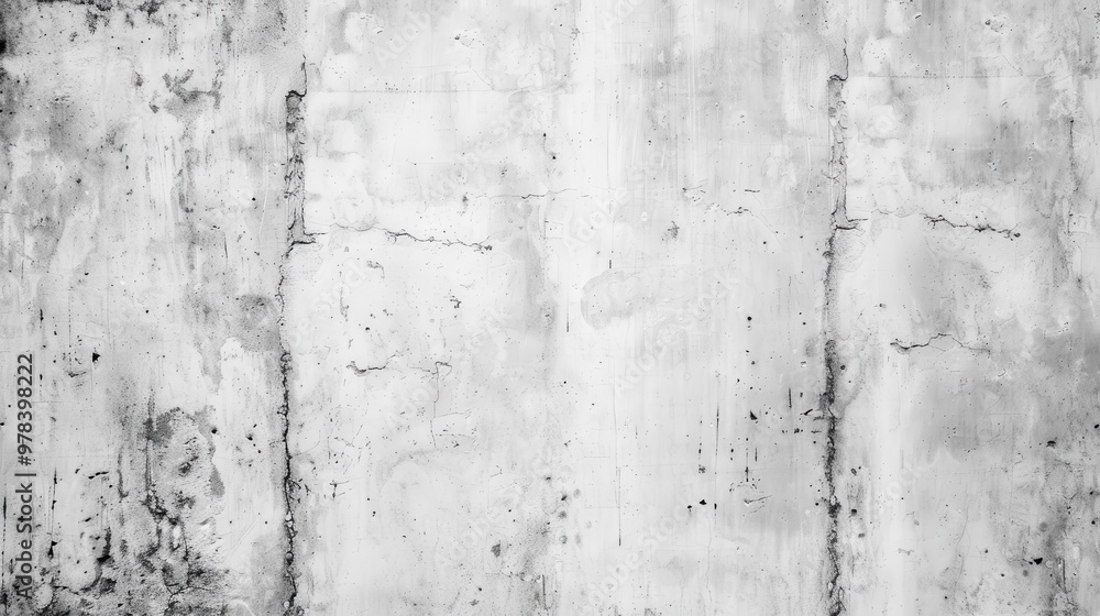 Fototapeta premium Elegant black and white textured wall, featuring a vintage backdrop with a distressed gray concrete finish, perfect for creating a striking visual contrast and depth.