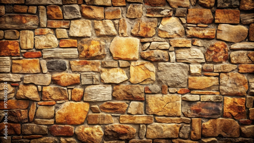 Obraz premium Grunge stone wall background with rough texture and weathered appearance, grunge, stone, wall, background, texture, weathered