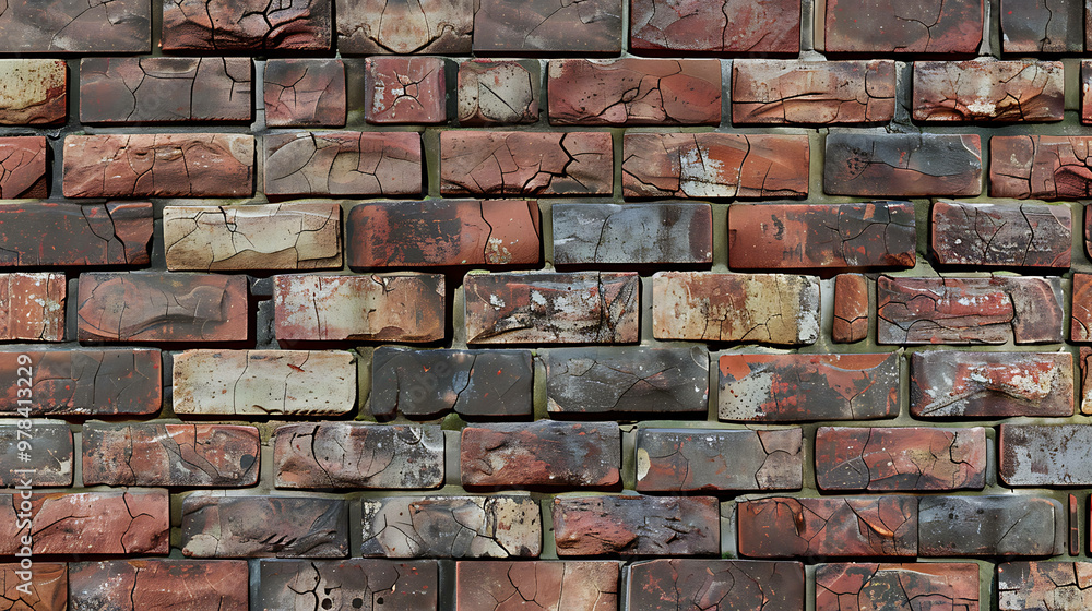 Fototapeta premium A weathered brick wall texture.
