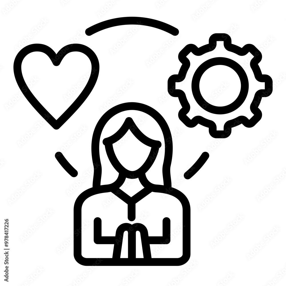 Obraz premium Stress Management Icon