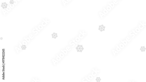 snow flakes in big group one color