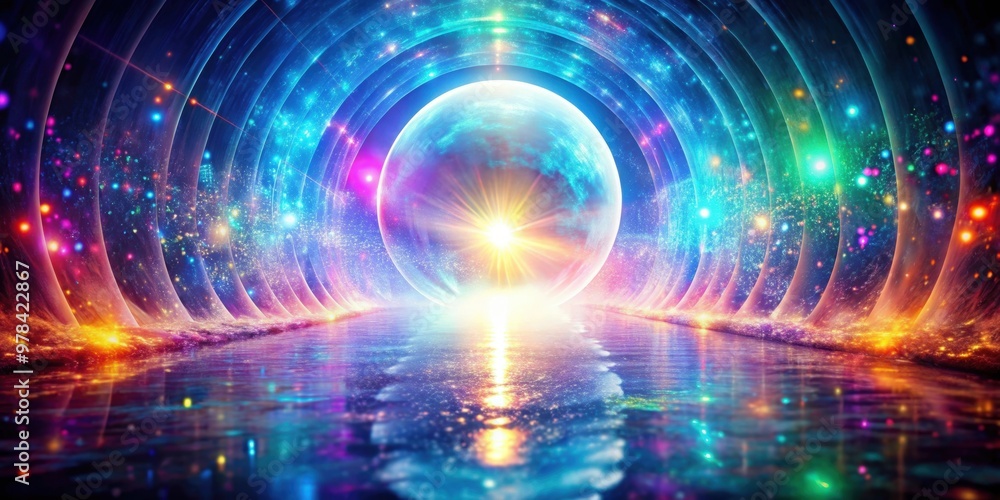 Bright abstract background with leaks, lighting tunnel, magic portal, and vivid sphere lens , abstract, background, leaks, lighting Bright abstract background with leaks, lighting tunnel, magic portal, and vivid sphere lens , abstract, background, leaks, lighting
